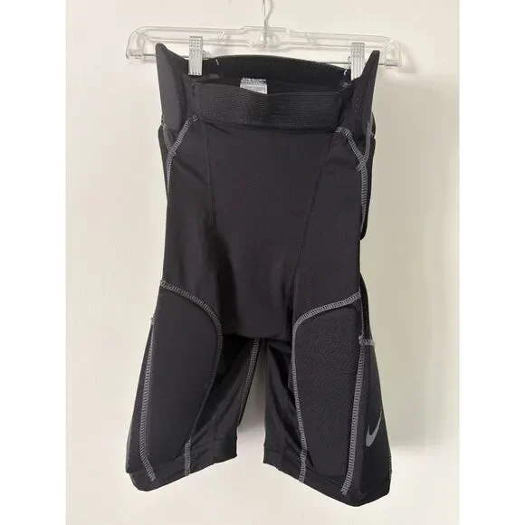 Nike Pro Padded Football Girdle Black Compression Protective Sport Gridiron Gear - Picture 2 of 8